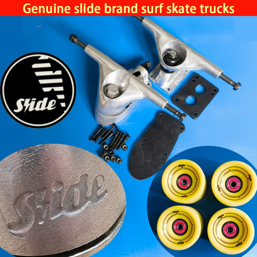 6,25 Zoll Slide Surf Skate Trucks Räder und Lager Halterungen Longboard Skateboard Land Surfen Skate Feder Aluminium legierung