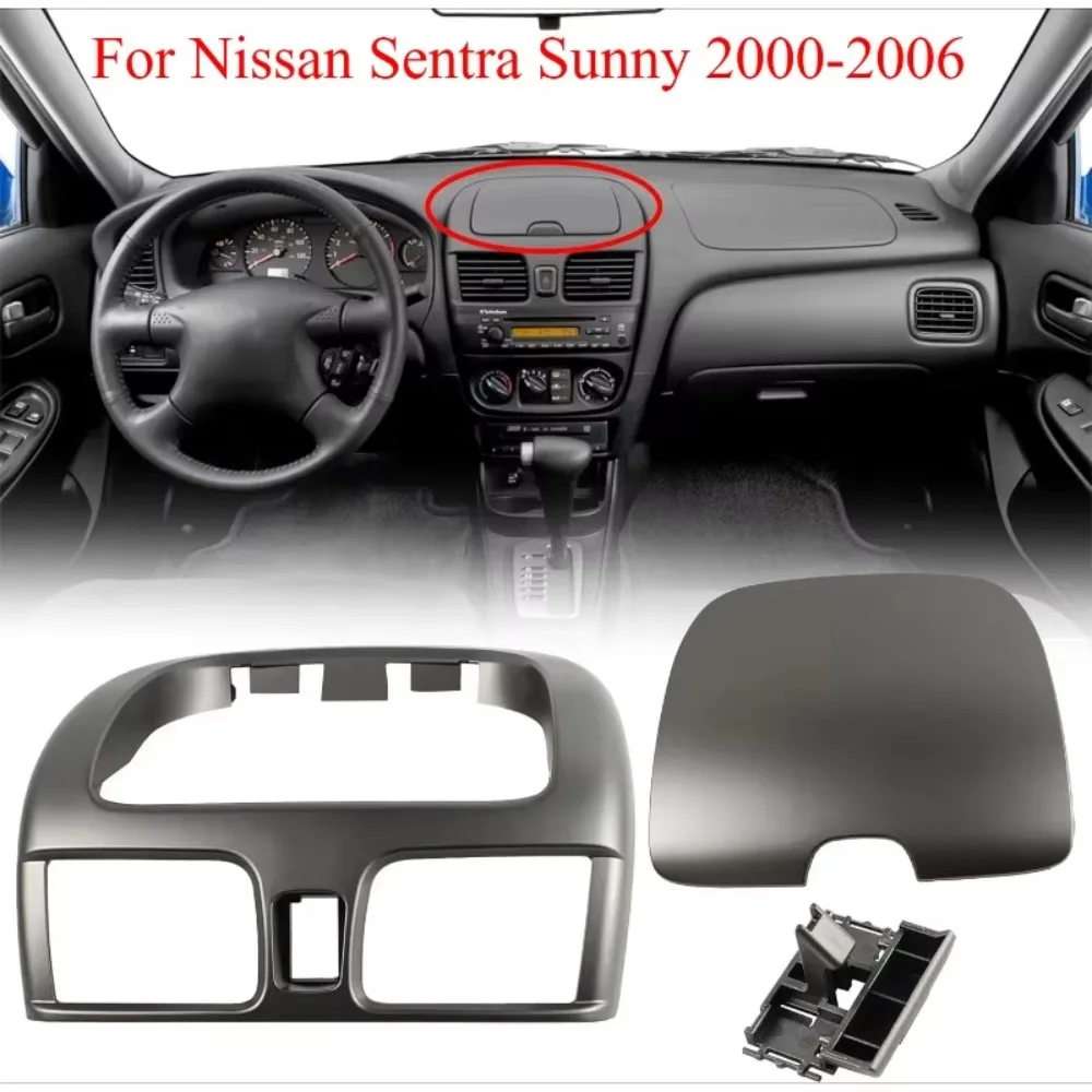 Car Central Dashboard Air VentOutlet For Nissan Sentra Sunny 00-06 Center Dash Air Vent Cubby Storage Hazard Switch 682605M002