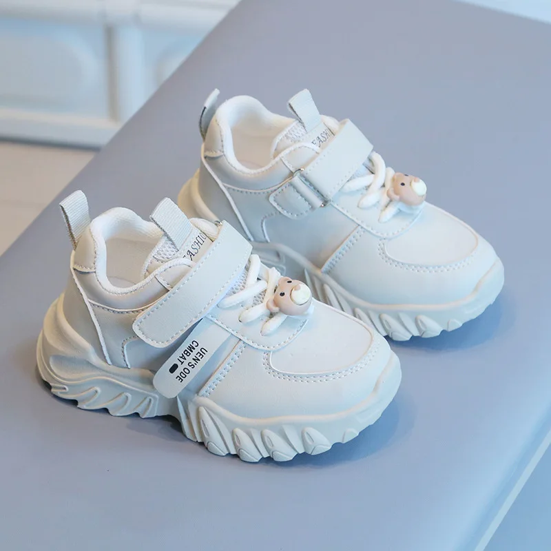 Children's Casual Shoes New Style Boys Girls Sports Shoes Kids Soft-soled Thick-soled Shoes Students Outdoor Walking Breathable