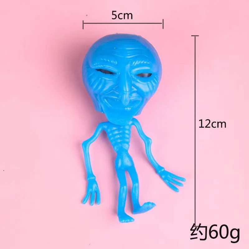 Creative Skull Alien Pinch Music Toys Squeeze Slow Rebound Children\'s Puzzle Decompression Vent Ball Halloween Trick Props Gift