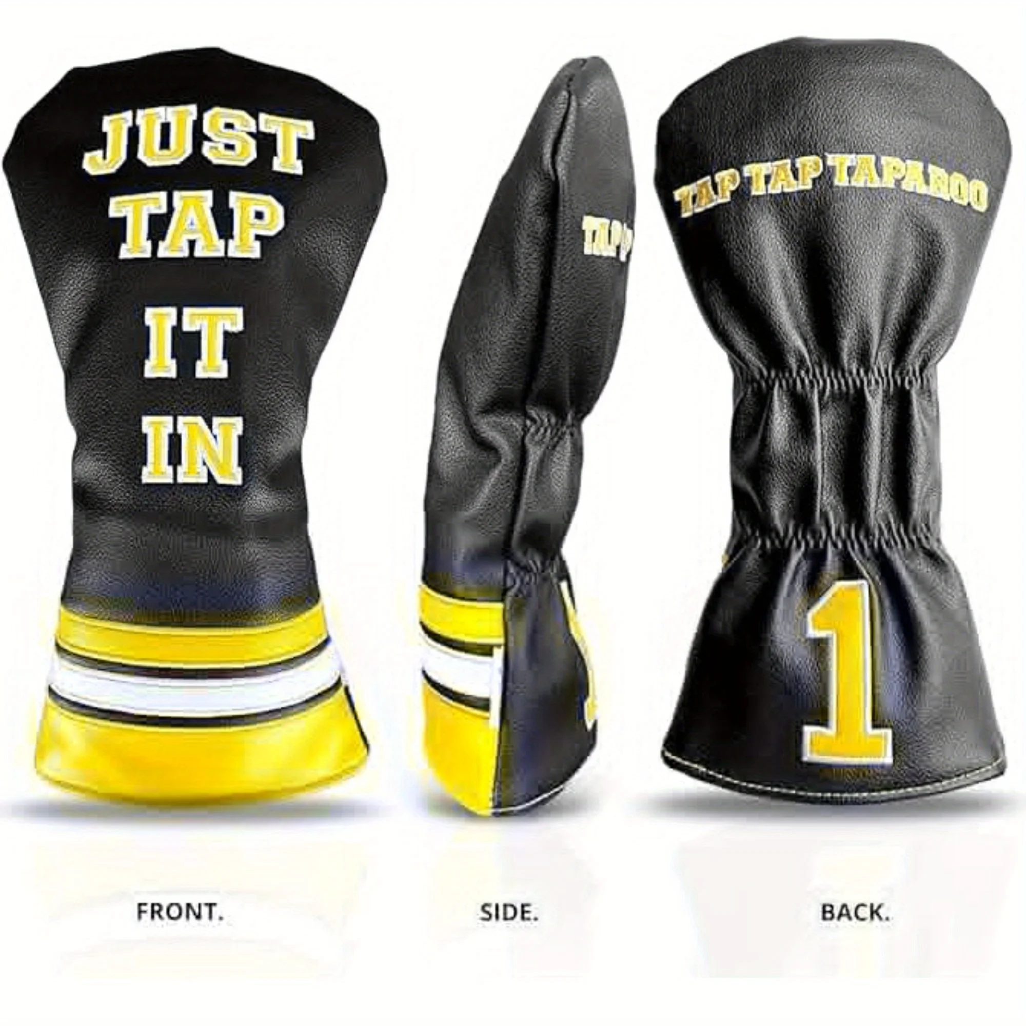 

Чехлы для гольф-клуба Happy Gilmore Funny Just Tap It in Driver, головной убор премиум-класса из искусственной кожи, забавные чехлы для гольф-клуба, аксессуары для гольфа