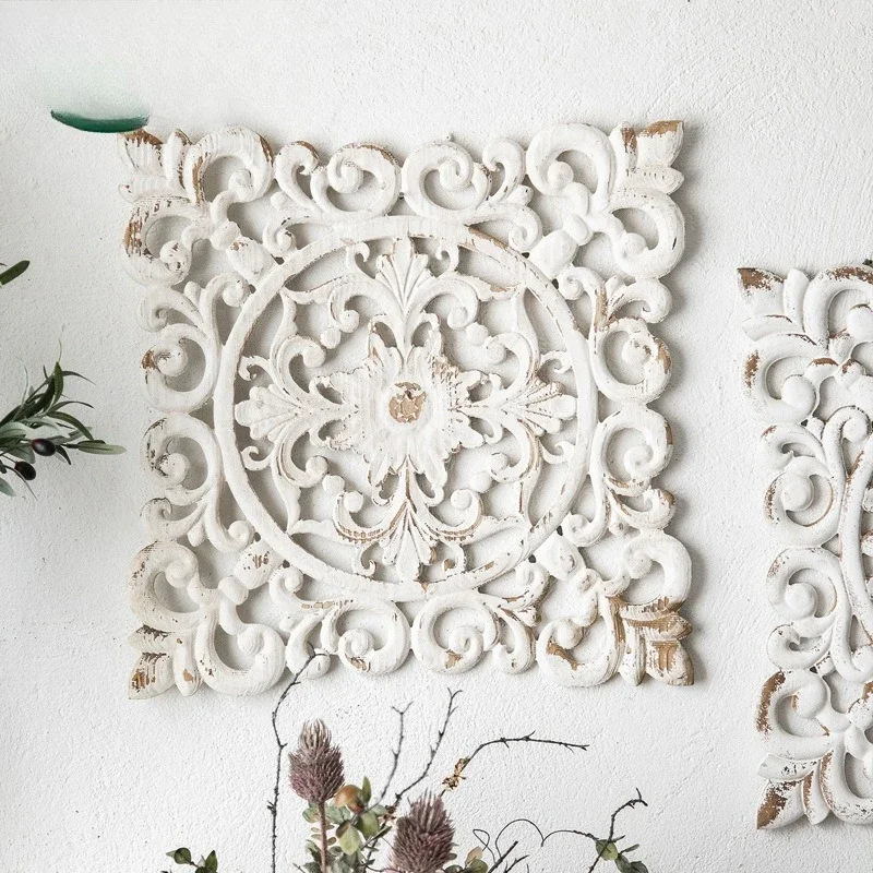 American rural wall hanging wedding background wall decoration cafe entrance retro old creative home