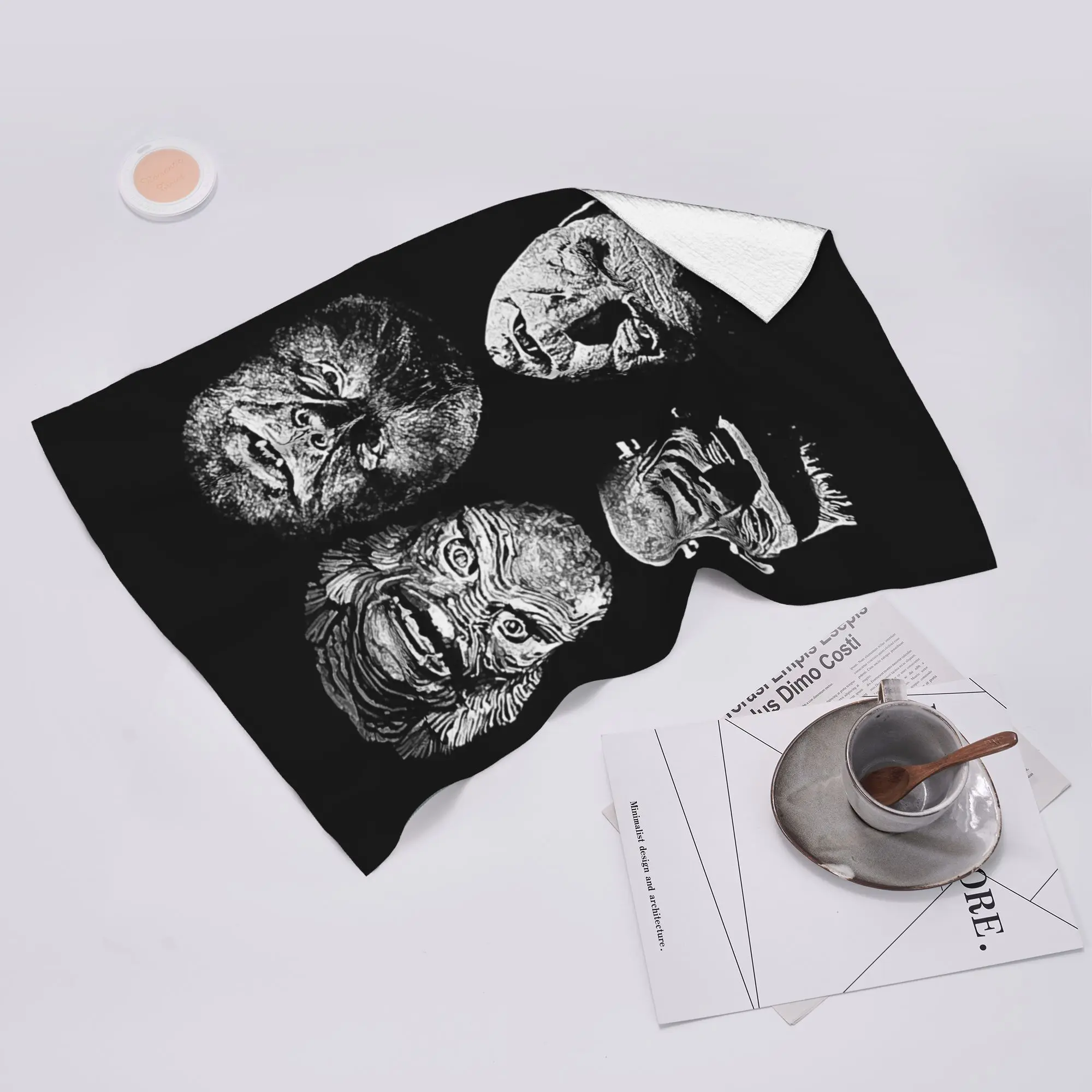 Custom Universal Studios, Monsters,dracula, wolfman, frankenstein Soft Face Towel Quick Dry Pool Bath Cotton Towels Absorbent