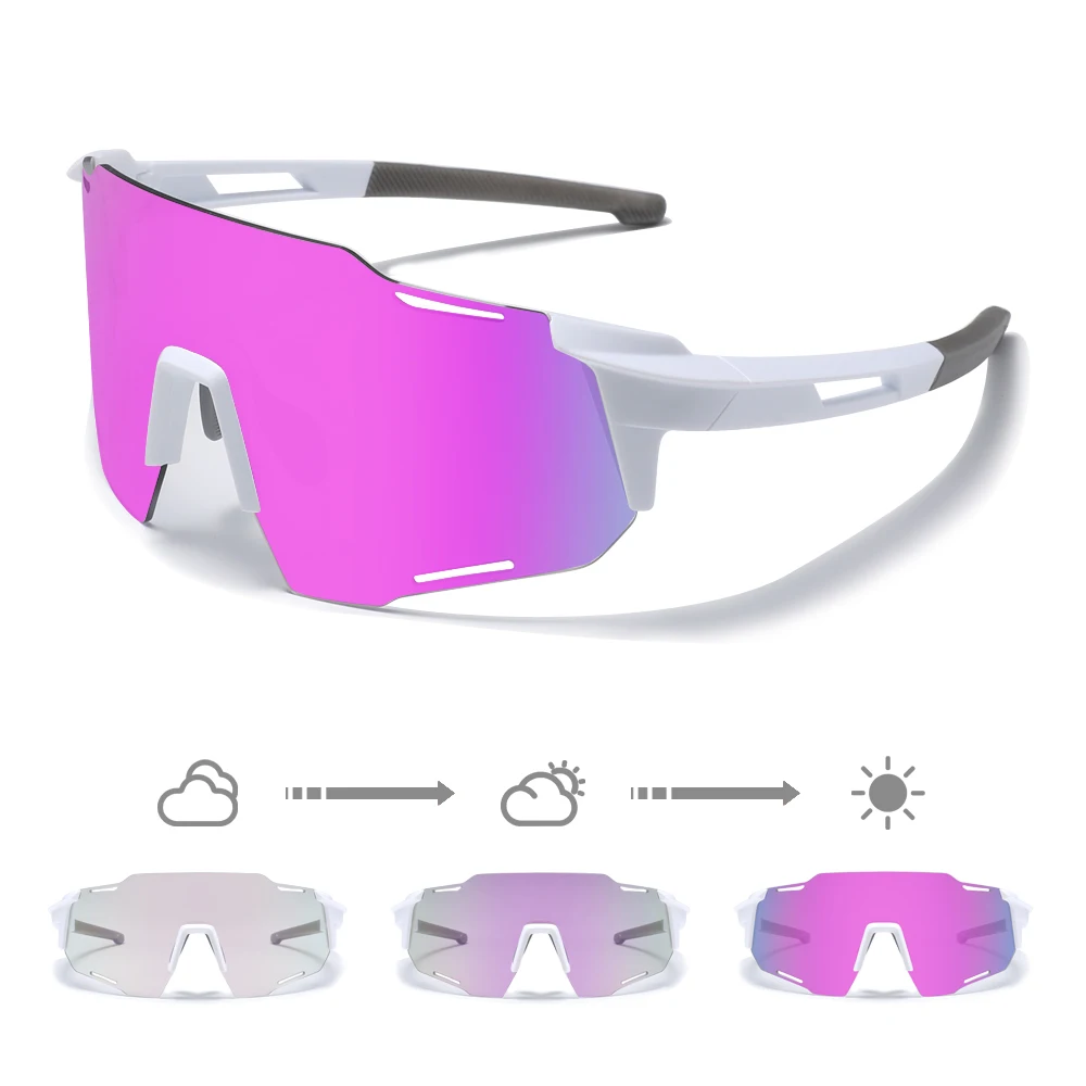 Kingseven mtb ciclismo óculos de proteção das mulheres dos homens esportes ao ar livre drving óculos de sol uv400 fotocromático óculos de bicicleta
