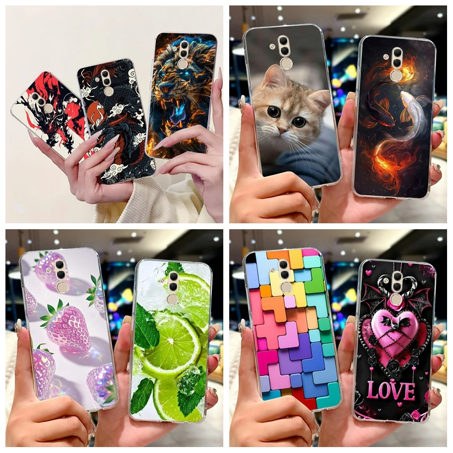 Funda de silicona para Huawei Mate 20 Lite, funda SNE-LX1, fundas de teléfono suaves con bonitos dibujos para Huawei Mate 10 Lite Nova 2i, carcasas de RNE-L21