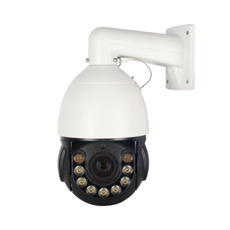 6 inch POE warm light full color humanoid tracking ball camera 5 million waterproof grade IP66