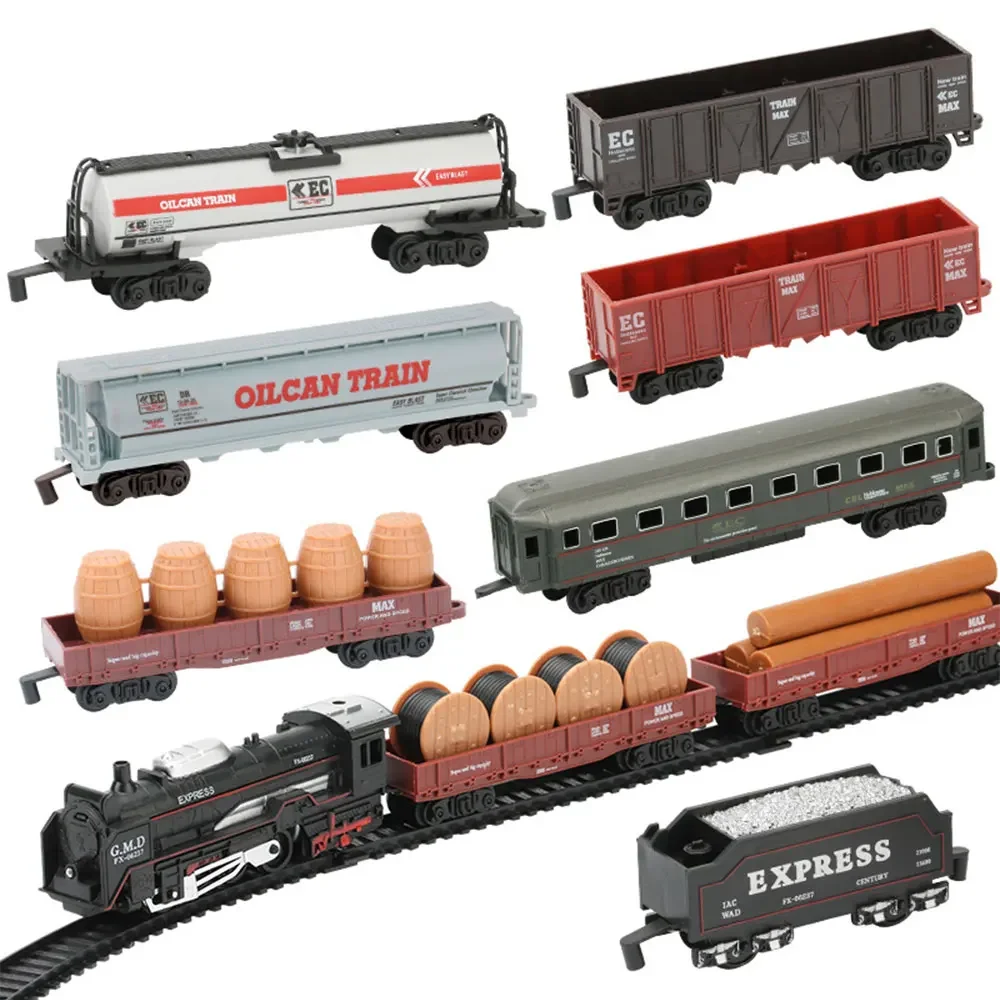 Simulation Car Railway Carriage Accessories Model Toys Classical High-speed Rail Train Toys for Children