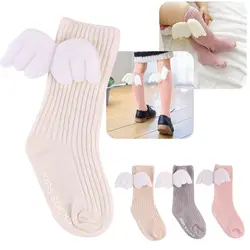 0-4Y New Baby Infant Kid Cotton Warm Angel Lovely Wing Stockings Newborn Knee Tight For Toddler Stockings