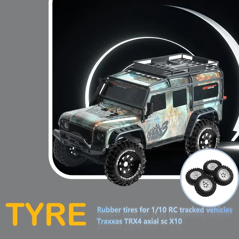 

Резиновые шины RS RC 1.9, колеса с замком, диски для 1/10 RC гусеничного автомобиля Trxs TRX4 Axial SCX10 90046 90047 MST HSP Redcat Gen8