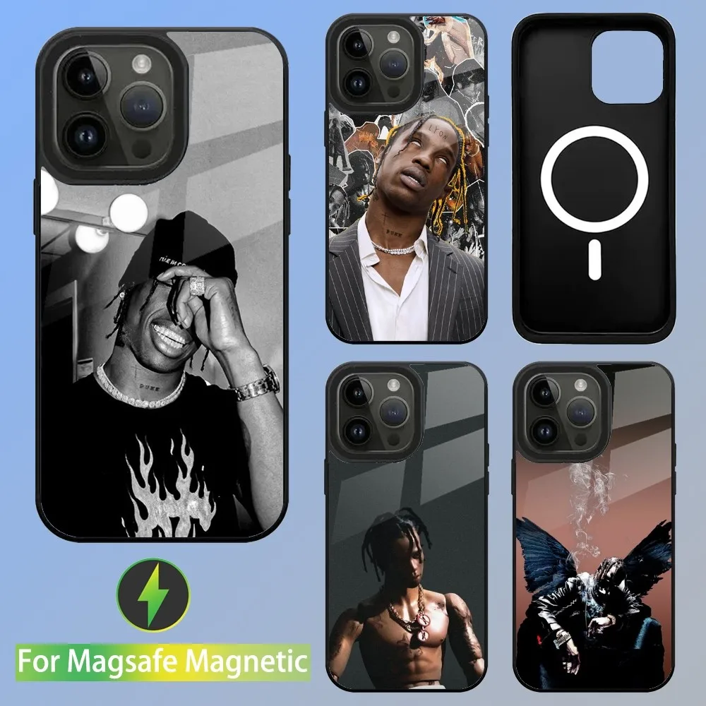 

Rapper T-Travis S-Scott Phone Case For iPhone 16,15,14,13,12,11,Plus,Pro,Max Mini Magsafe Magnetic Wireless Charging