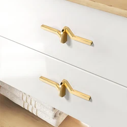 Modern Black Light Luxury Gold Wardrobe Small Handle Cabinet Door Single Hole Round Zinc Alloy Cabinet Single Drawer Handle Knob