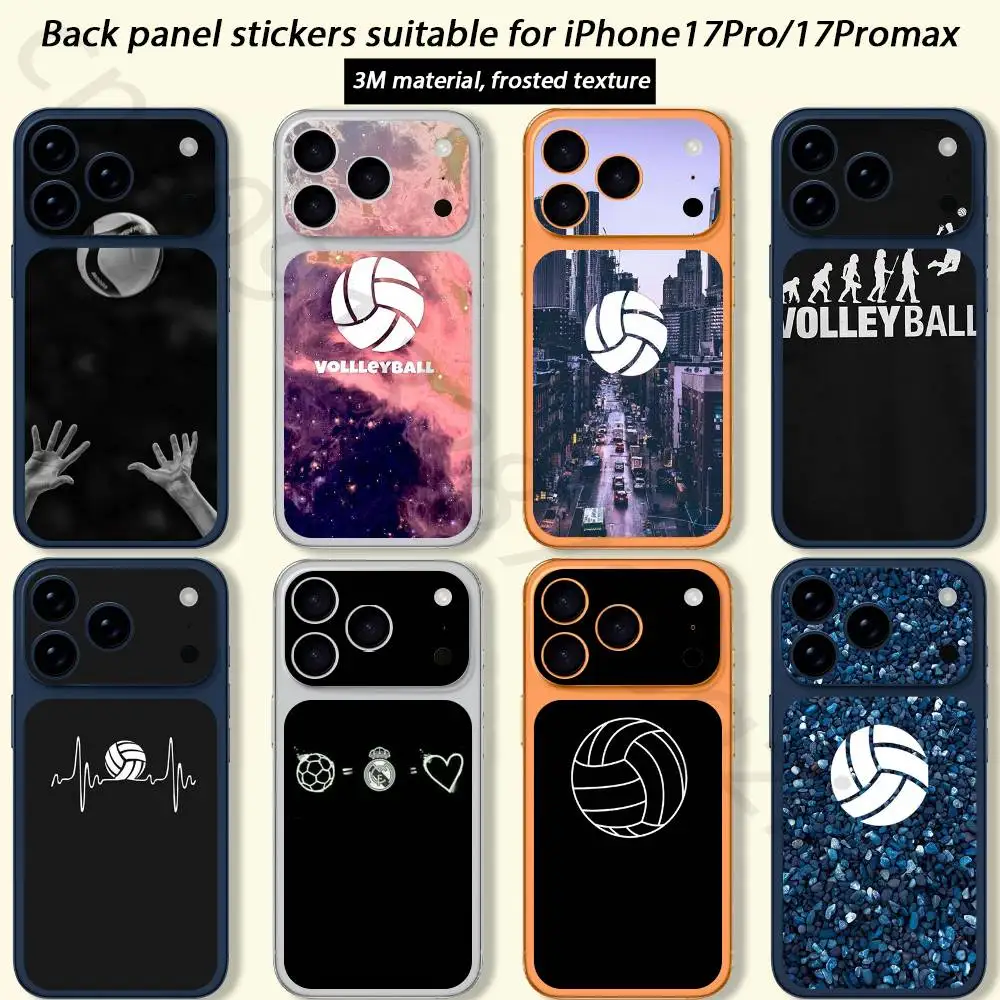 

Volleyball TICKET Decal Skin Wrap for iPhone 17 Pro or Pro max Protective Film for Back, Frame, Camera