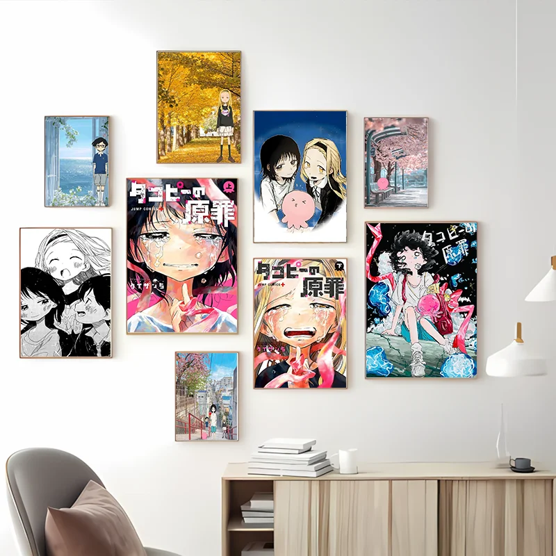 حار اليابانية العصرية أنيمي T-Takpi الأصلي الخطيئة أنيمي جدار ديكور فني أنيمي المشارك للمنزل غرفة بار مقهى المرآب هدية ديكور