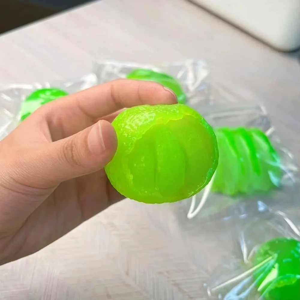 Super Soft Mud Stress Relief Scented Pinch Keychain Squeeze Ball Yellow Tangerines Slowly Rebounds Fidget Sensory