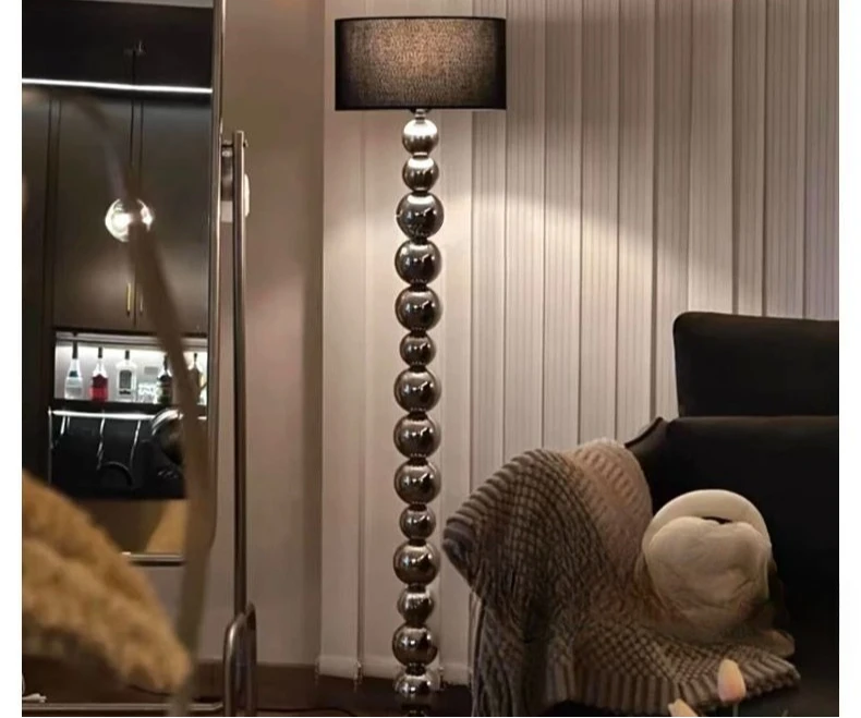

Floor lamp DIY stainless steel Living room LED luxury bedroom Sofa edge Bauhaus vertical desk