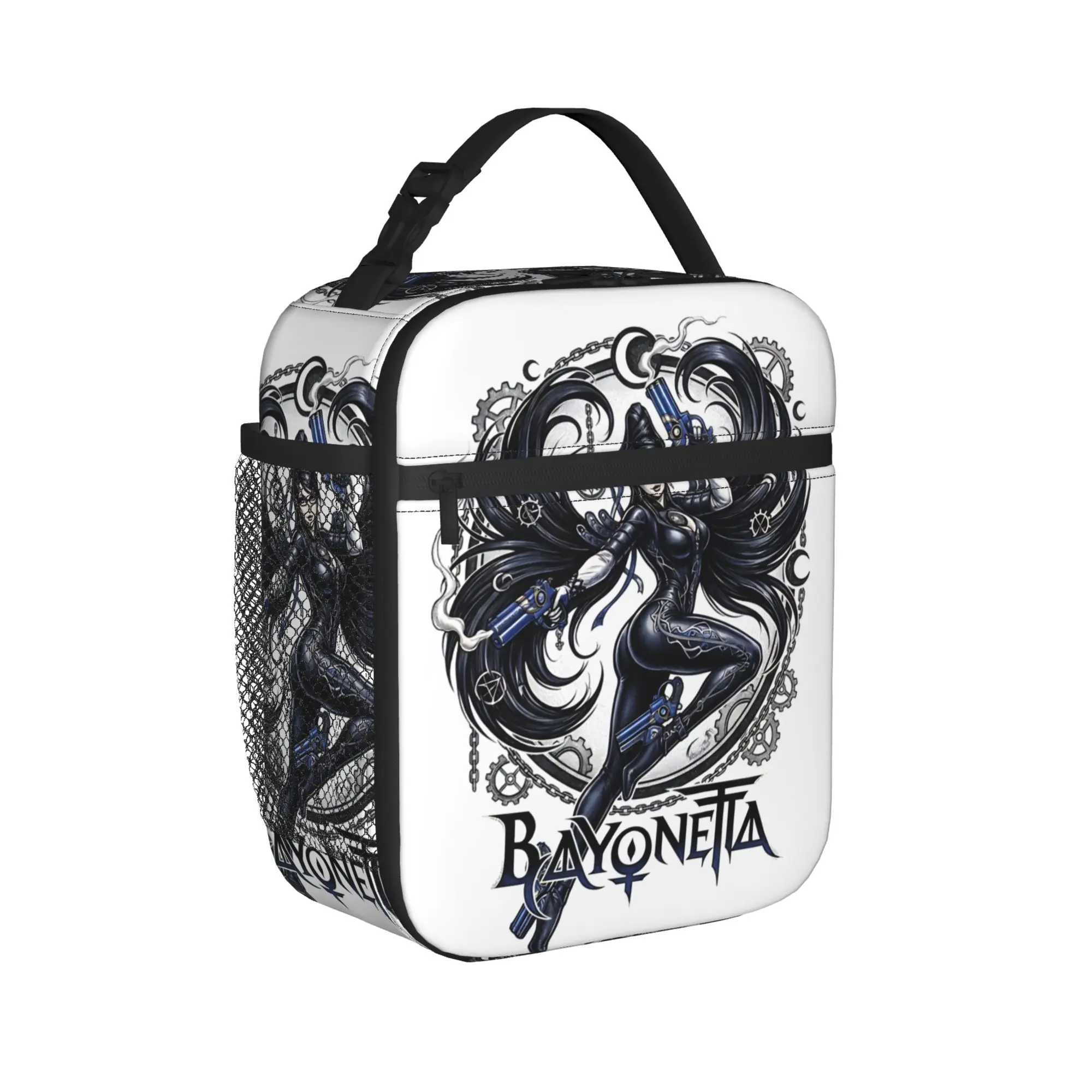 Bayonettas Stylish Witch Insulated Lunch Bag Thermal Bag Reusable,Meal Container  Portable Tote Lunch Box Bento Pouch