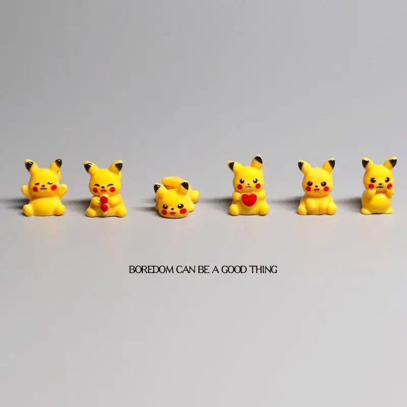 6 Stück/Set Pocket Monsters Anime-Figur, Kawaii-Actionfiguren, PVC-Desktop-Dekoration, Sammelmodell, Puppen, Spielzeug, Geburtstagsgeschenk – Detail 10