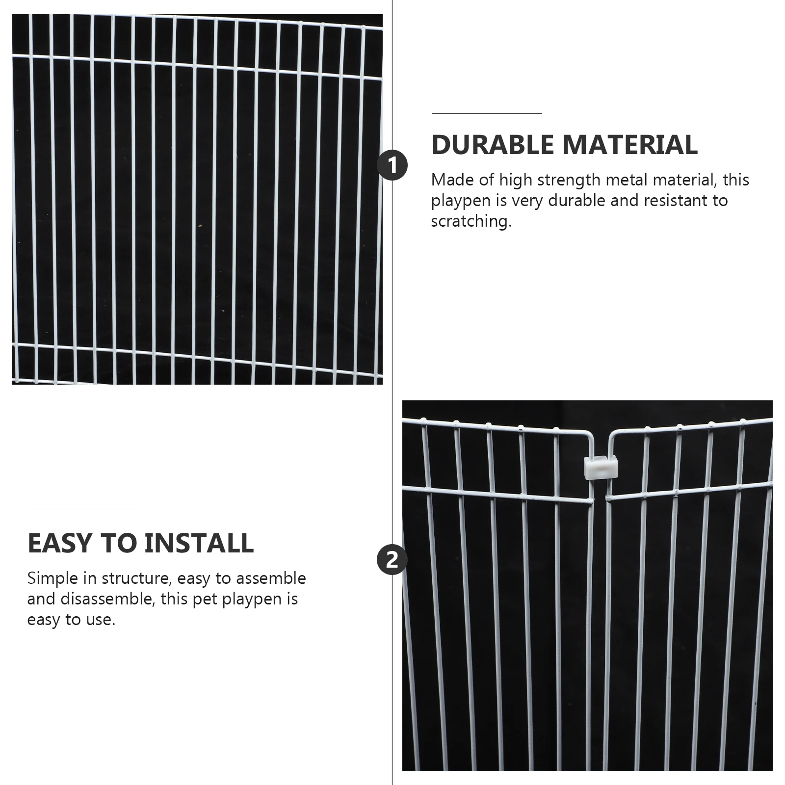 

Pet Fence Playpen for Rabbits Gates Wireless Puppies Dog Barrier Small Freestanding Enclosure Reptile