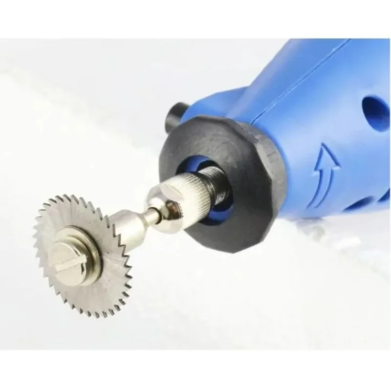 25/35/44/50mm HSS Lama per sega circolare Utensile rotante per taglierina in metallo Dremel Set di utensili elettrici Dischi da taglio per legno Trapano Mandrino da taglio