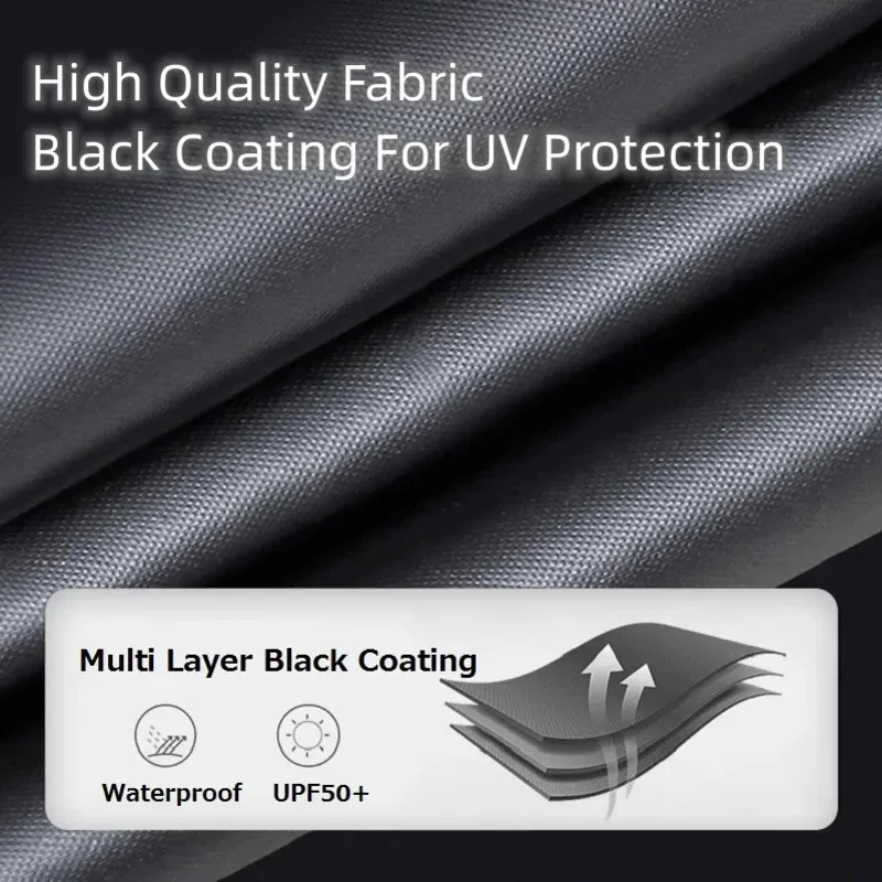 Folding Fishing Umbrella 1.8-2.6M Double-Layer Rainproof Sun Protection Parasol Fishing Umbrella Anti UV Sunshade Beach Umbrella