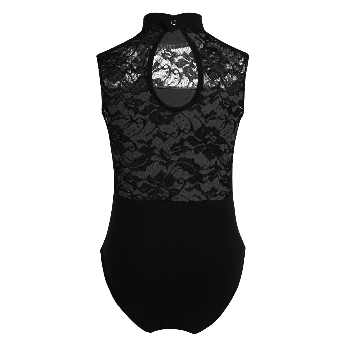 Kids Girls Gymnastics Leotard Ballet Jersey Costume Floral Lace Ballet Dancewear Basic Gym Body Tops Tight Fitting Jumpsuit