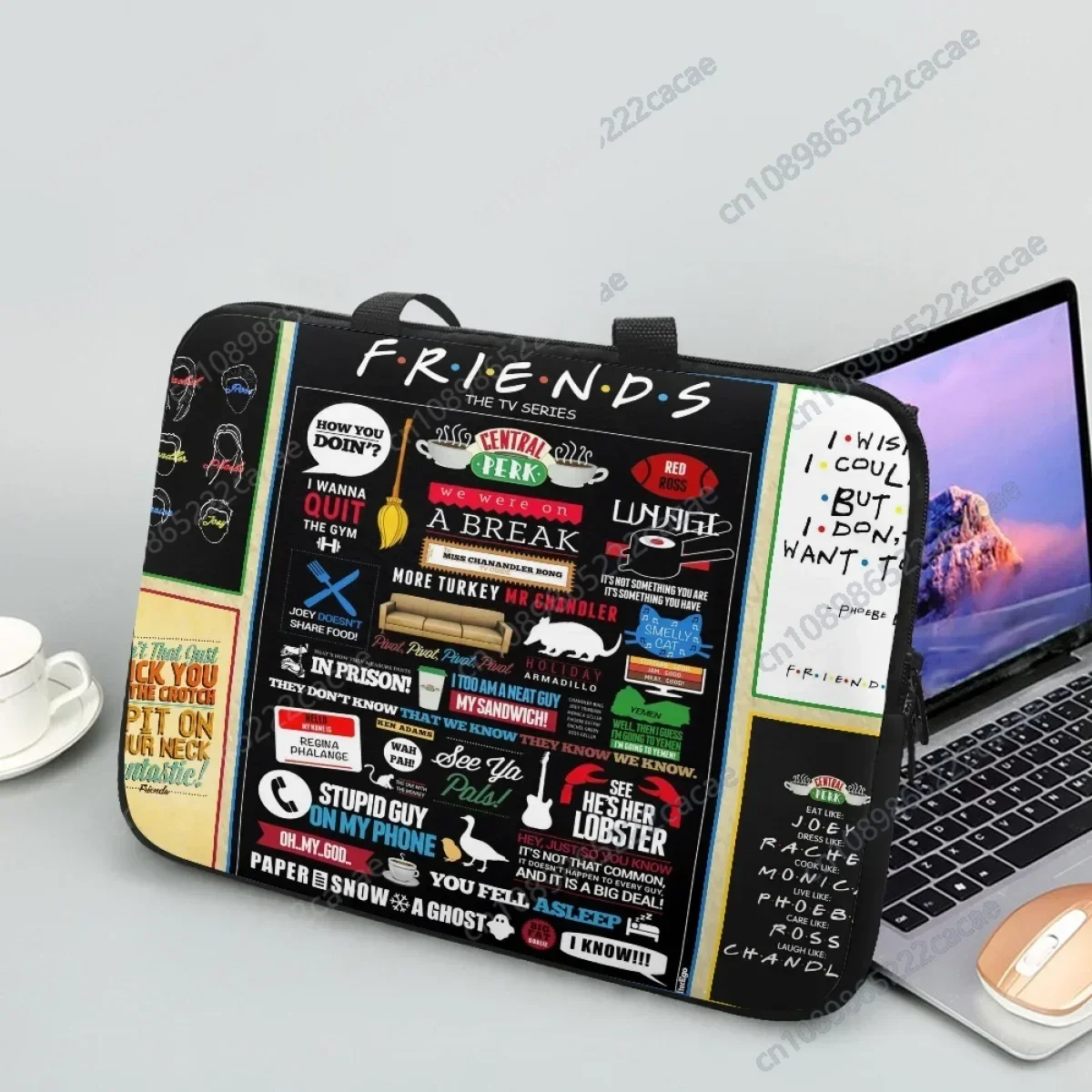 Laptop Bag for My Best Friend Gift High Quality Portable Zipper Tablet Case Adult Casual Briefcase Computer Bag Cover Handle New