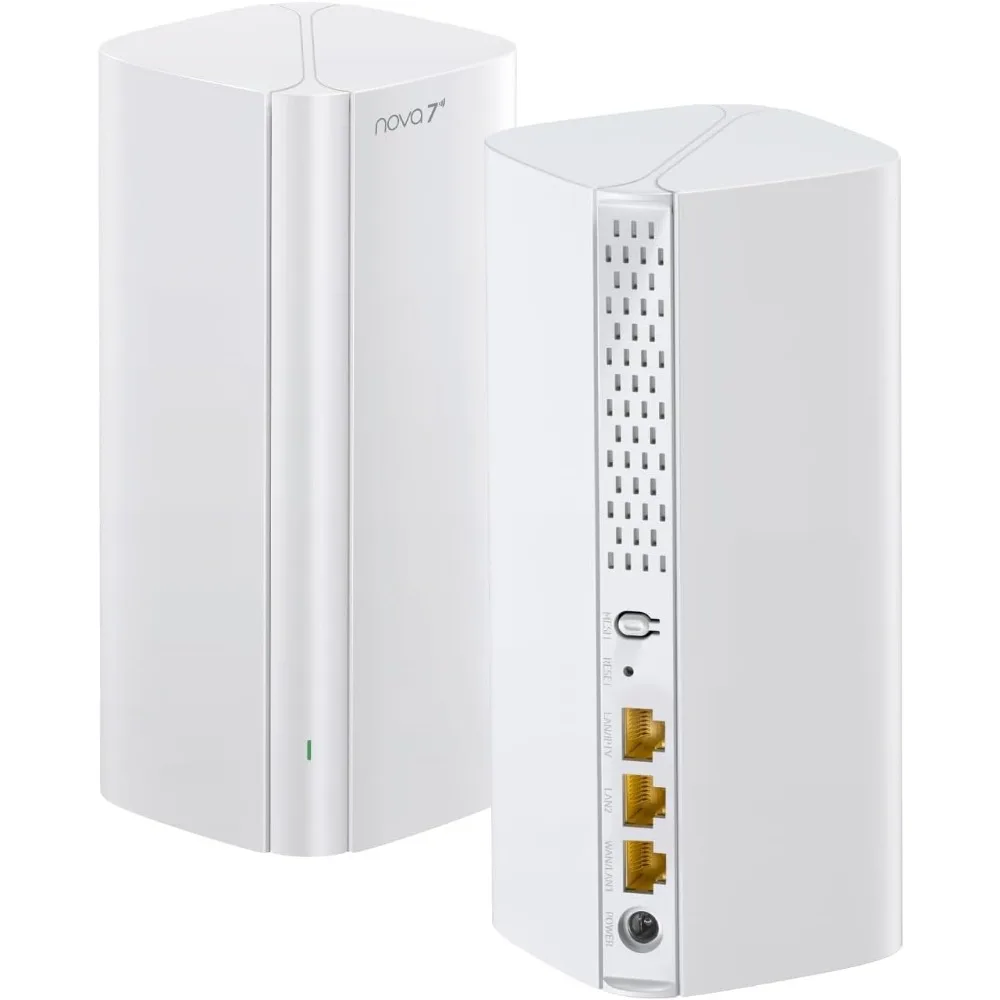 

US Shipping WiFi 7 Mesh System BE3600 Dual Band Covers 4600 Sq Ft 3 Gigabit Ports for 160 Devices MLO VPN 4K QAM ME3 Pro