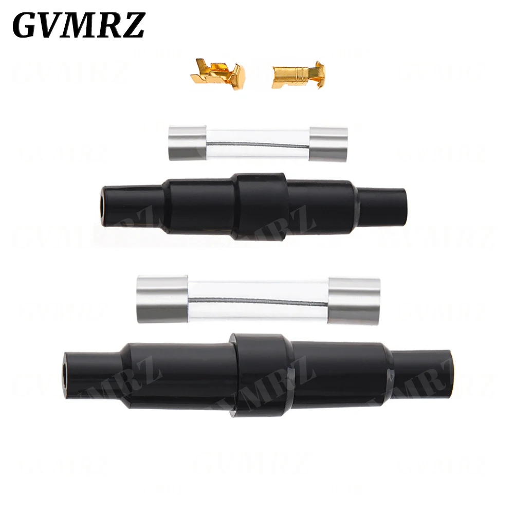 5PCS 5X20MM 6X30MM Glass Tube Fuse Holder Screw Type Quick Blow Plastic Shell Male Female,Spring,Crimping Terminal Safety Socket