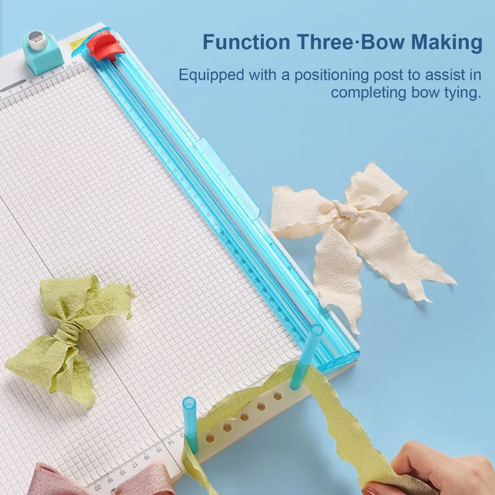 7 in 1 Paper Trimmer Board 12.2 Inch Cutting Width Folding Scorer Scoring Paper Board Scoring Tool Multifunctional Design