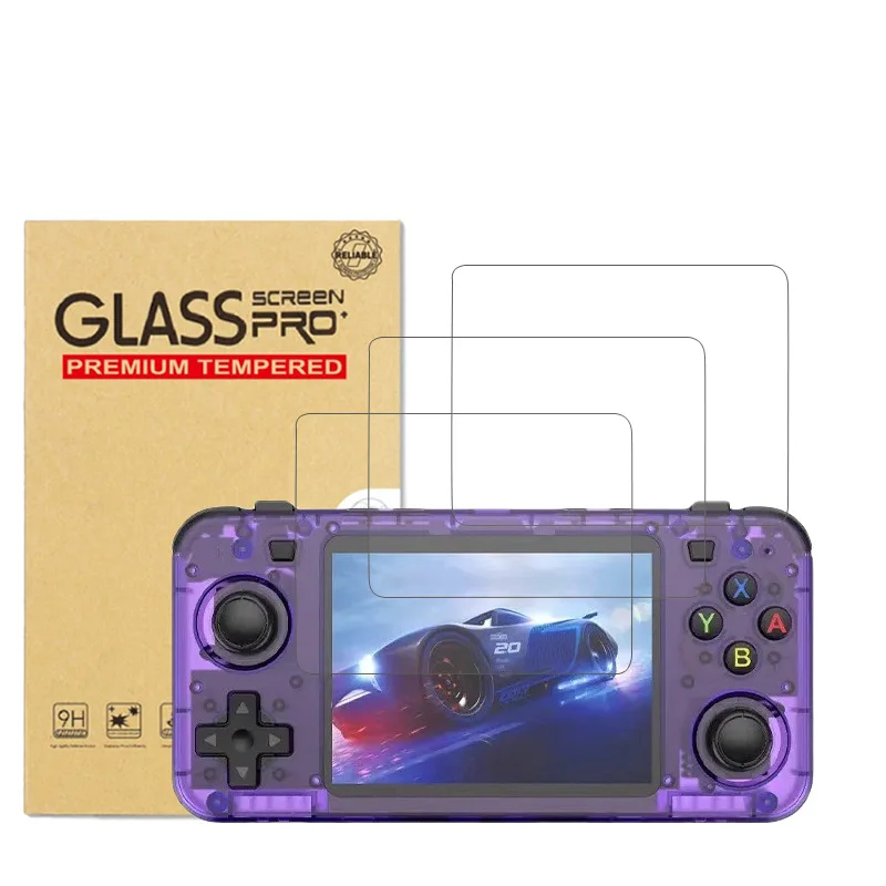 BOYHOM 9H Antic-Scratch Tempered Glass Film for R36H R36S Game Consoles HD Screen Protector Protective Glass Film Accessories