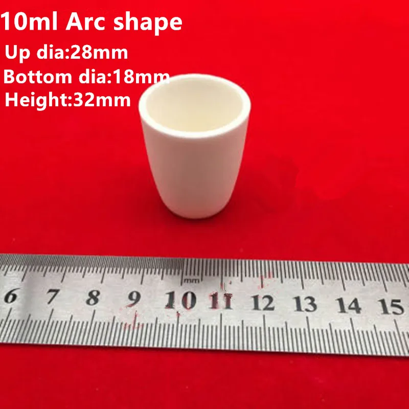 3ml/4ml /10 ml /15ml 99% pure alumina corundum crucible / Al2O3 ceramic crucible / Sintered crucible for melting arc-shaped