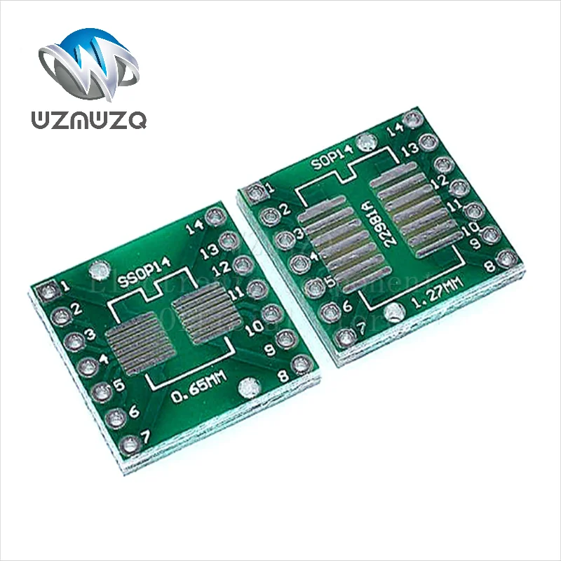 10PCS TSSOP14 SSOP14 SOP-14 SOP14 do DIP14 PCB Transfer Board DIP Pin Board Pitch IC Adapter plate Conversion board