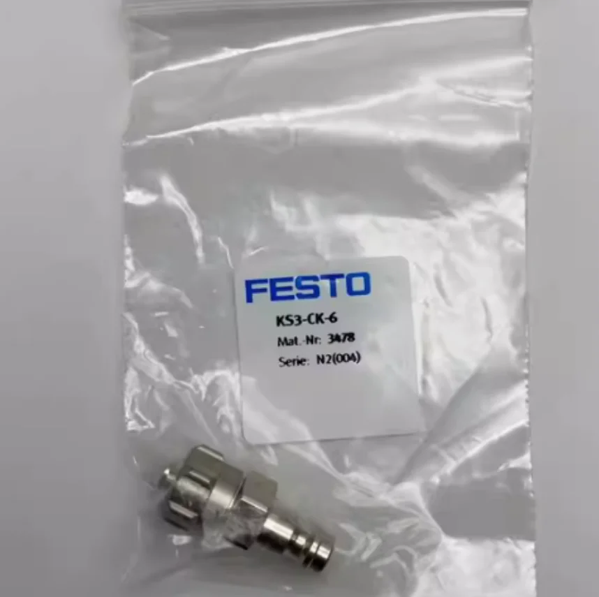 

10PCS New original FESTO connector KS3-CK-4 3326 KS3-CK-6 3478