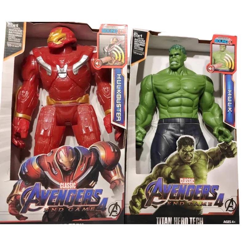 Jouet Marvel Avengers avec son et lumière, Thanos MEDk, SpidSuffolk, Iron Man, services.com America, Thor, Black Panther, Action Gift, 30cm