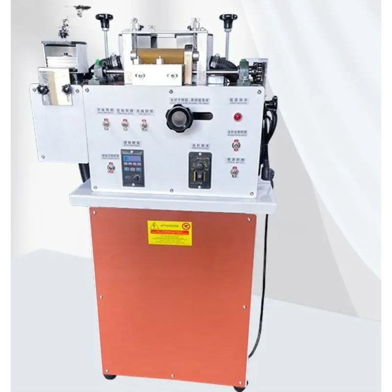 Belt edging machine comes with vacuum three-wheel bilateral sander leather goods roughening machine polishing machine