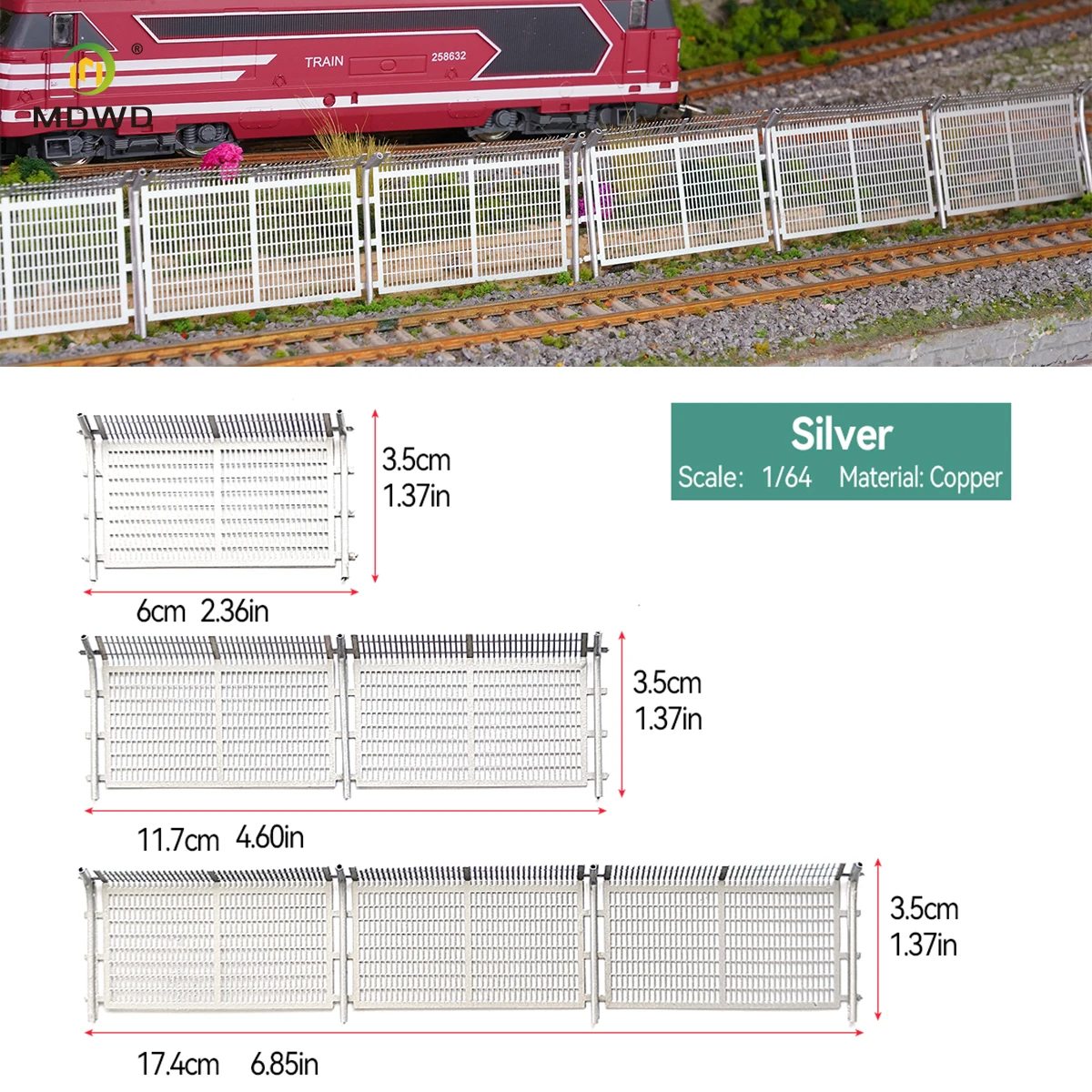 5 Stück 1/64 Maßstab Modell-Zaun Barrieren Netz Mikro-Landschaft Sandtisch Dekoration DIY Zubehör für Rennszenen-Diorama