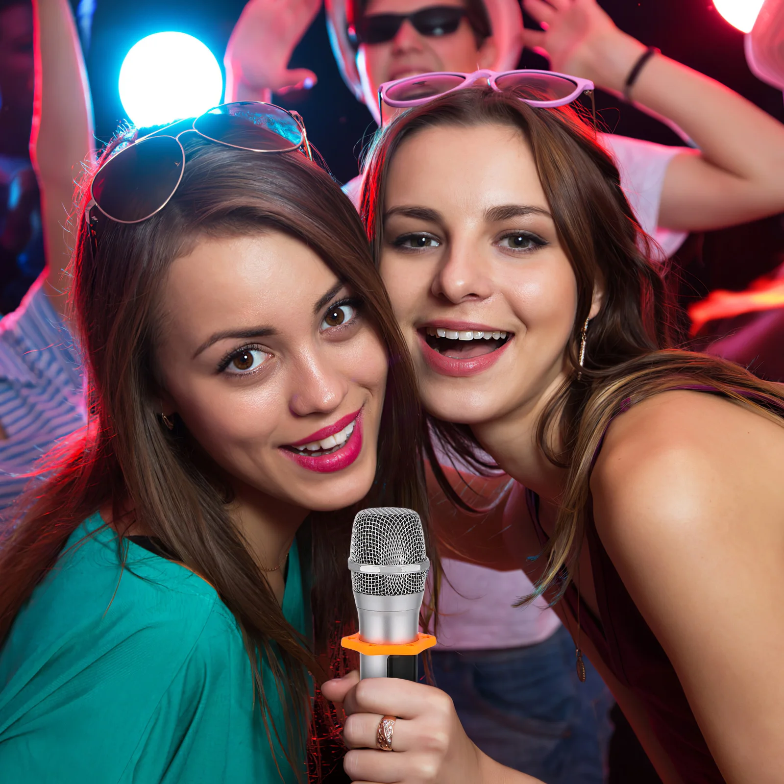 

5 Pcs Skid Ring Rolled Rings Mic Protect Anti Rolling Microphone Cordless Parts Accessories Karaoke Vibration Frame