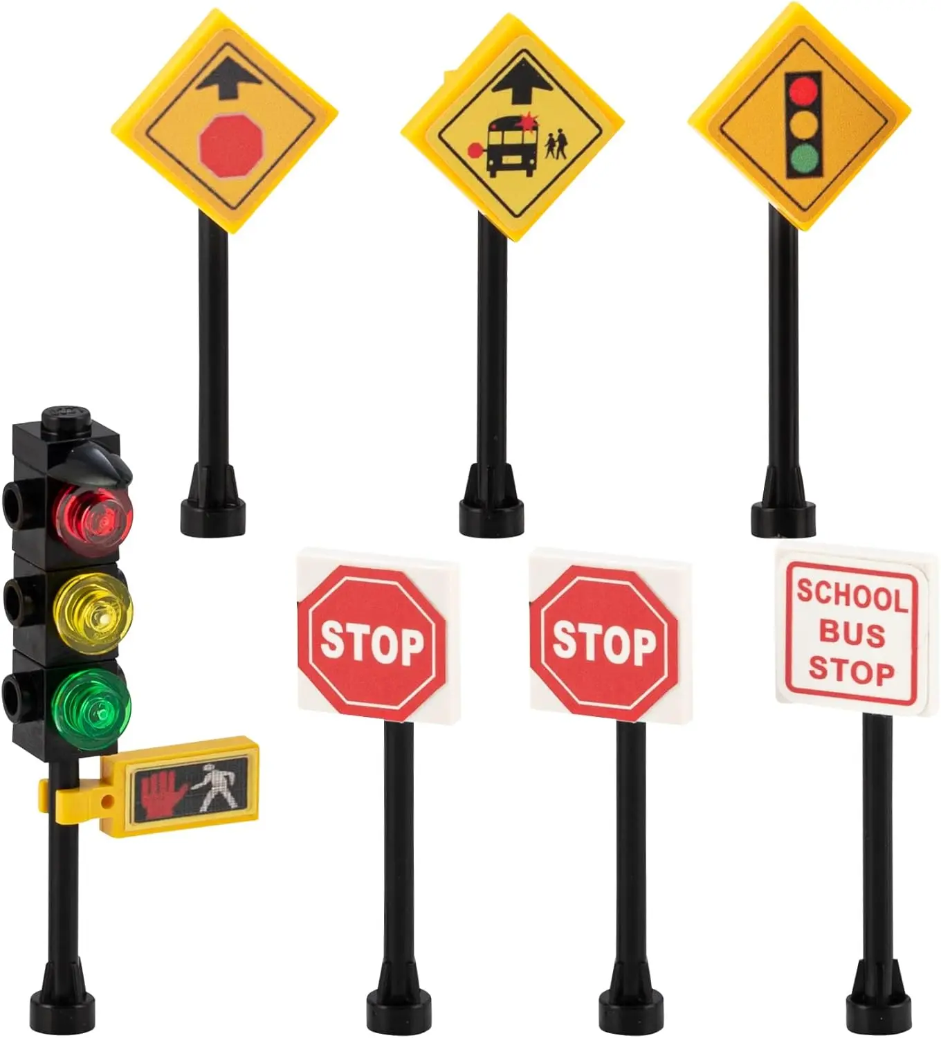 

Дорожные знаки, светофоры, почтовый ящик, строительные кирпичи, игровые игрушки, миниатюрный дорожный путь, город, уличная деревня, 36 предметов, обучающее обучение