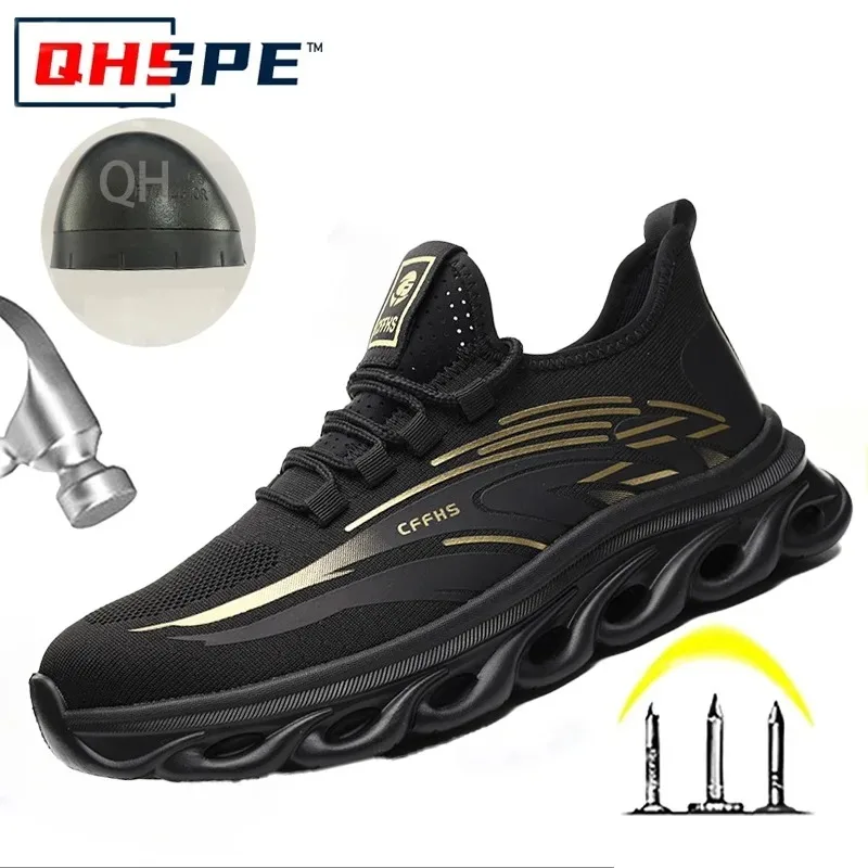

Lightweight Woven Labor Protection Shoes, Anti Smashing and Anti Puncture Spring Protective Shoes