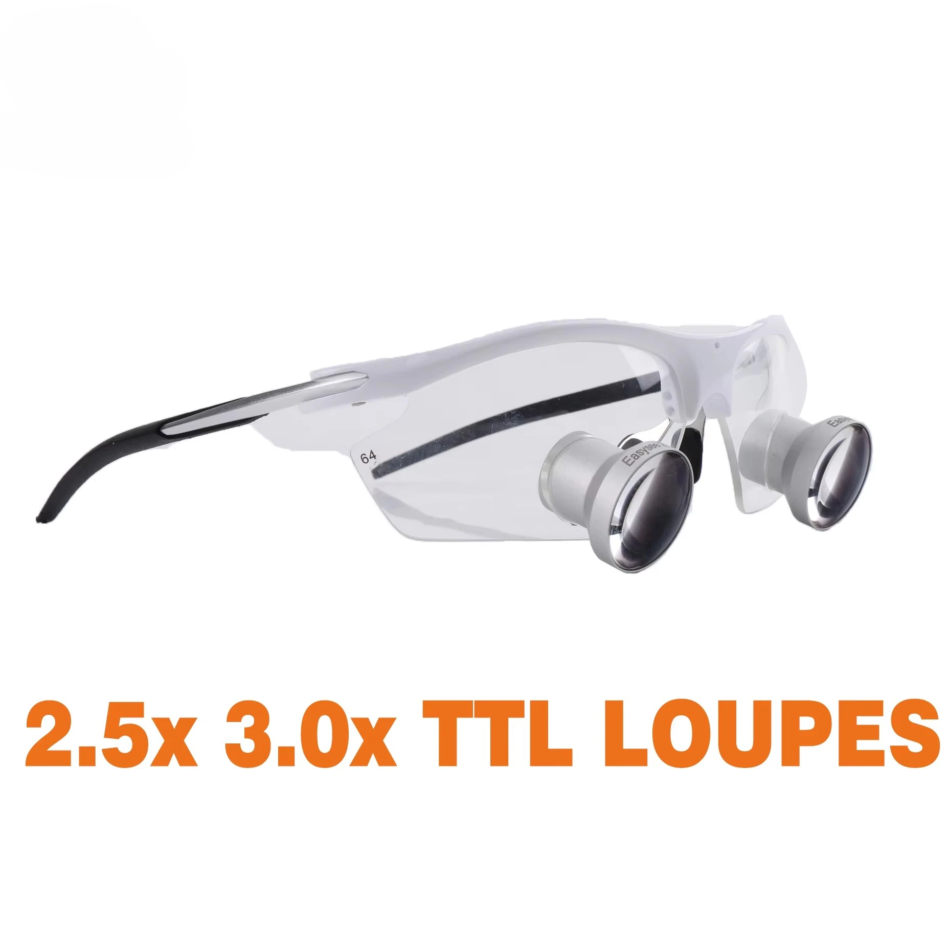 Dentals Glasses 2.5x 3x  TTL  Custom Made Working Distance Surgical Through-the-lens Loupes Led Magnifier Magnifying Eyeglasses
