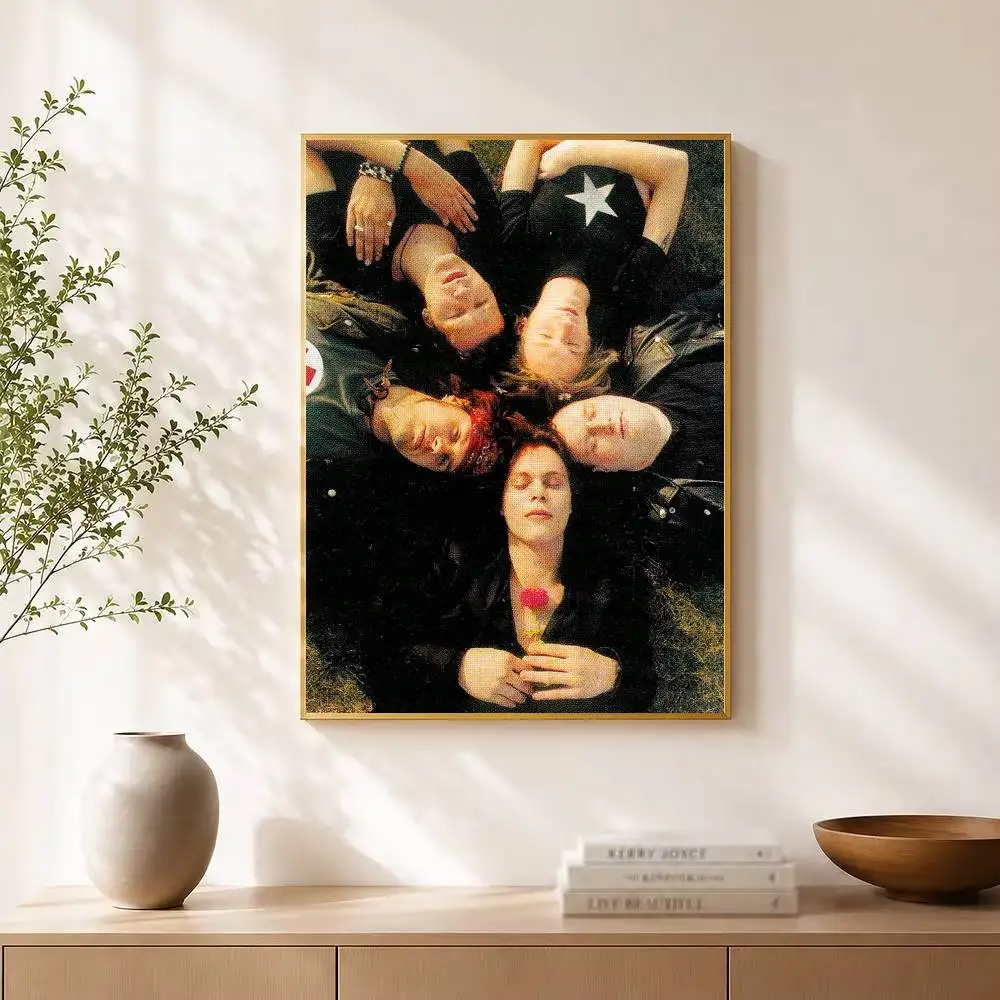 H-HIM Ville Valo Band Poster Waterproof Wall Art Sticker For Bar Living Room Vintage Decor High Quality Print Gift