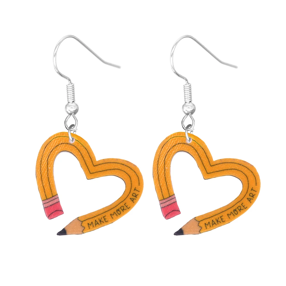 Funny Teeth Tongue Toilet Underwear Cup Design DangleEarrings Cute Cartoon Style Acrylic Jewelry Creative FemaleEarrings