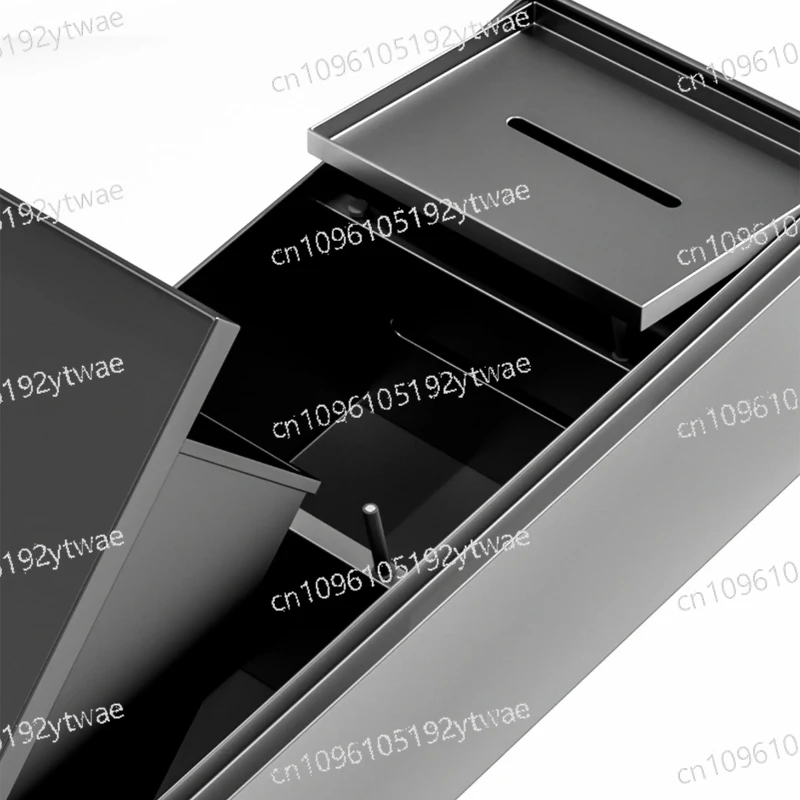 

Усовершенствованная встраиваемая мусорная корзина из нержавеющей стали | Встраиваемый держатель для салфеток | Экономия пространства для небольших ванных комнат | Простая установка