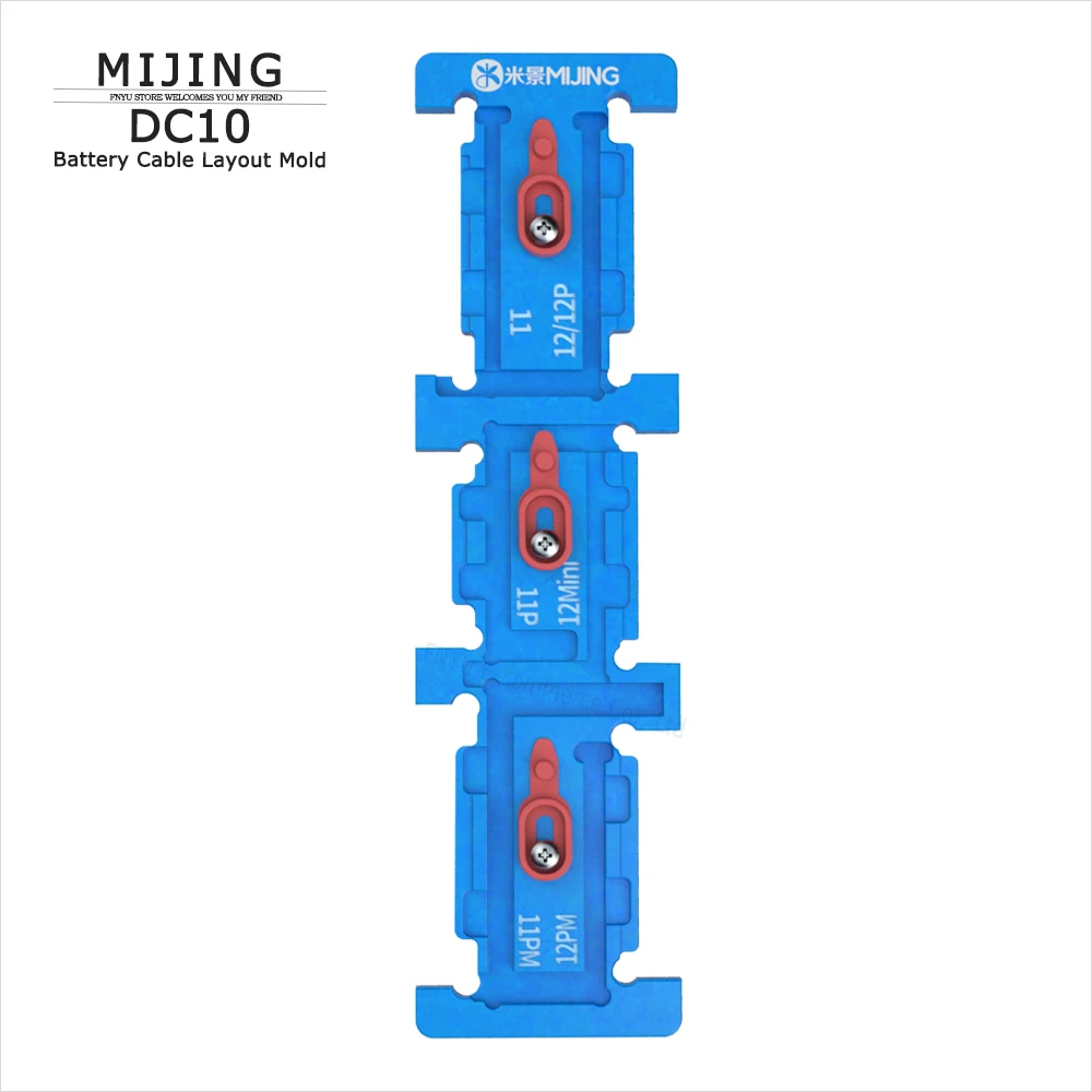 Fixture MIJING DC10สายแบตเตอรี่รูปแบบแม่พิมพ์สำหรับ IP 11 Pro Max 12Mini 12 Pro Max Flex ติดตั้ง