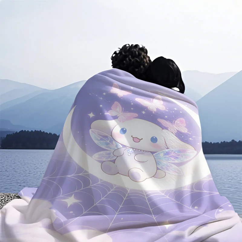 

Sanrio Cinnamoroll HD принт фланелевые пушистые мягкие одеяла одеяло для пикника одеяло подарочные пледы домашний комплект постельного белья