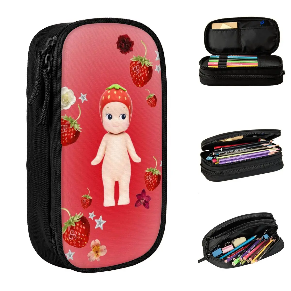 

Sonny Angel Pen Box Double Layer Large Capacity Kids Pen Case Suprise Gift