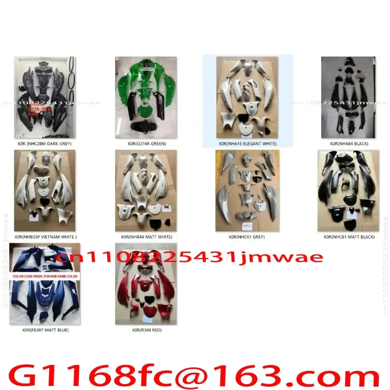 Hot Sales SH 125 150 Motorcycle Fairing ABS Plastic Body Parts Sh K0R Motorcycle Parts