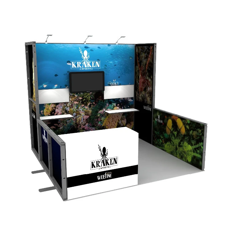 New Arrival America Standard Modular Aluminum Trade Show Exhibit Displays Booth 10x10 Exhibition Stand