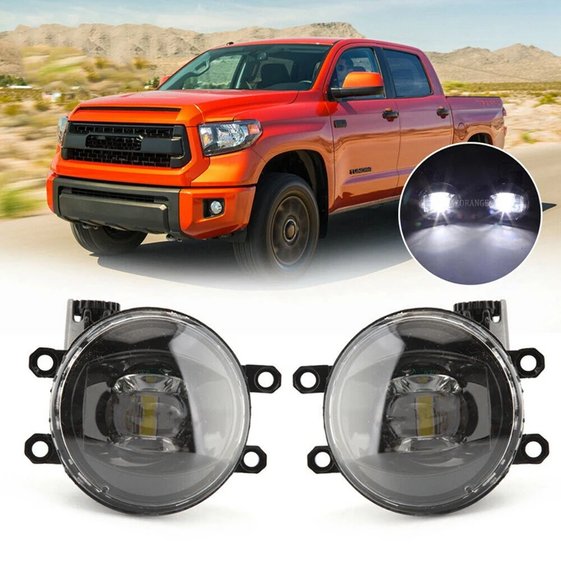 

1Pair Car Front Bumper LED Fog Lights Assembly Driving Lamp Foglight For Toyota 4Runner Sienna Tacoma RAV4 Camry