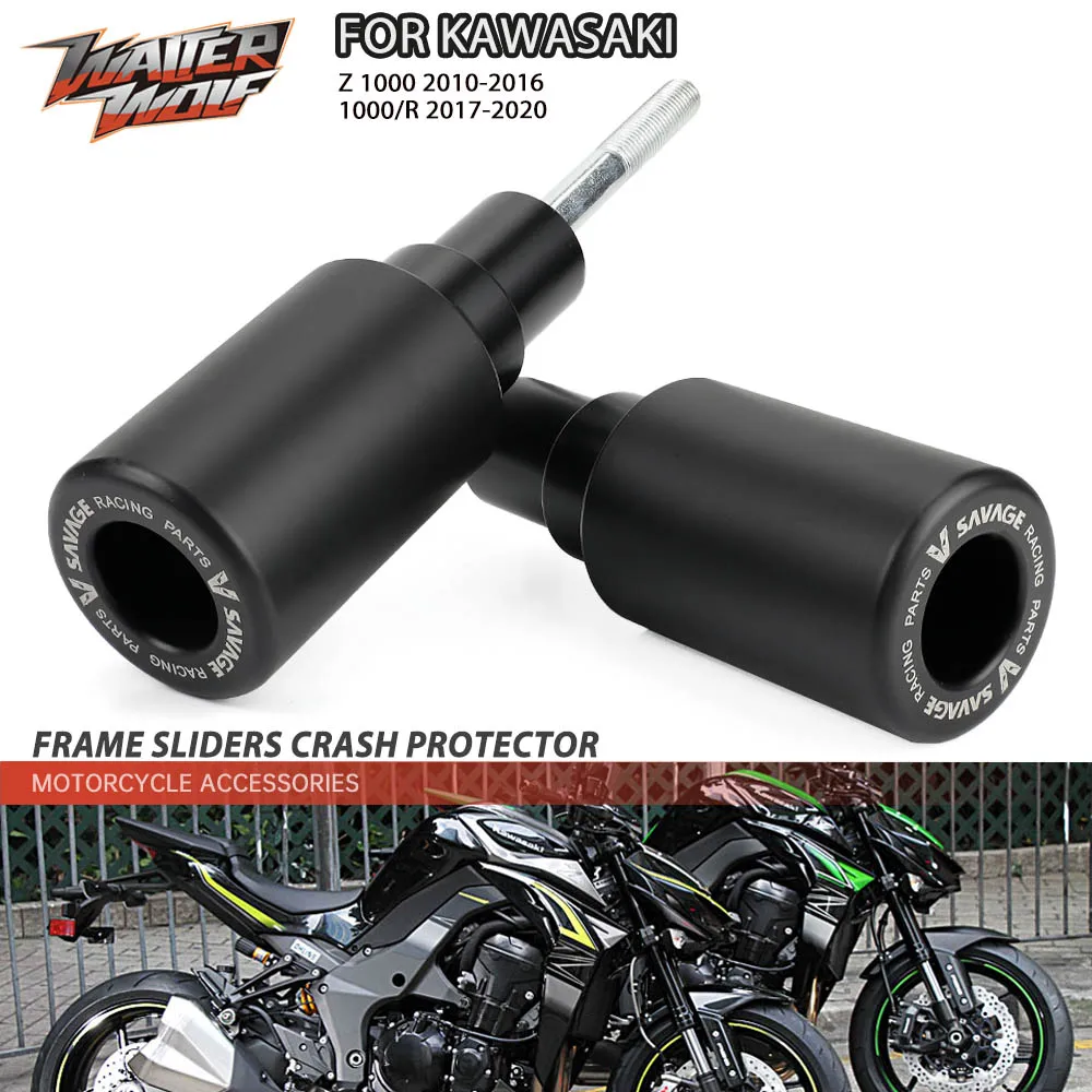 

Z1000R Frame Sliders Crash Protector For KAWASAKI Z1000 Z 1000 R 1000R 2017-2020 14 2016 Accessories Motorcycle Crash Protection